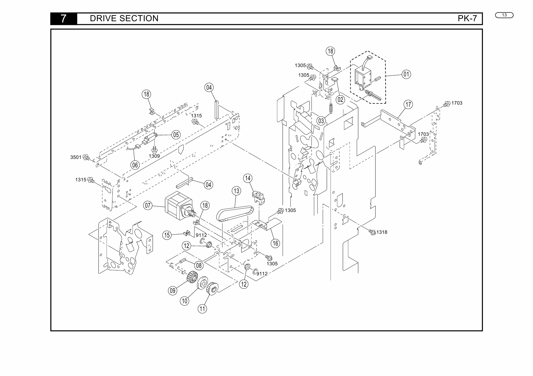 Konica-Minolta Options PK-7 4395 Parts Manual-3